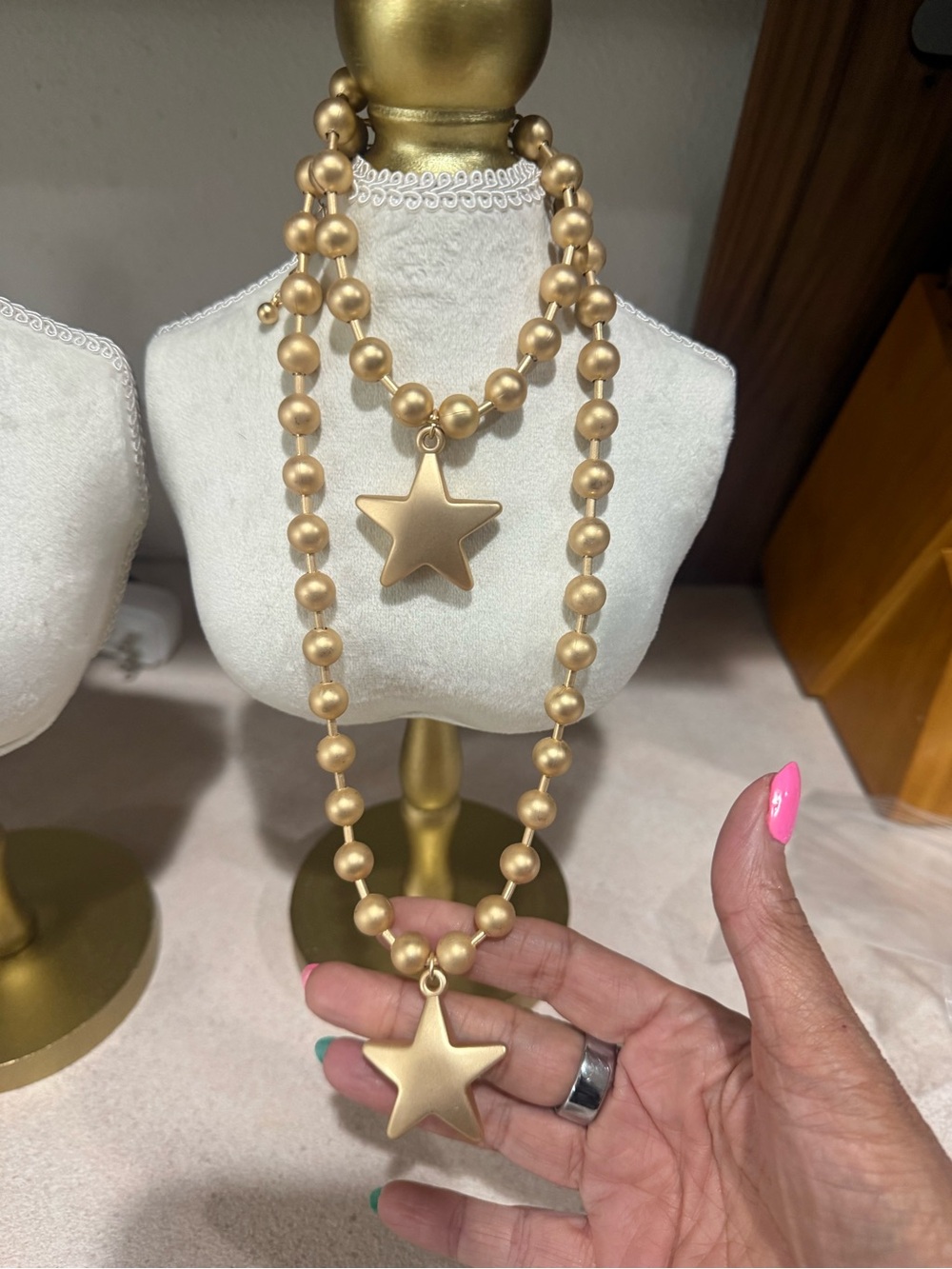Star Gold necklace/bracelet set